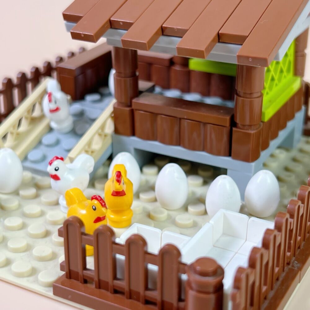 Blok Bangunan Model Kandang Ay - Urban Farming For Kids ulasan dan harga