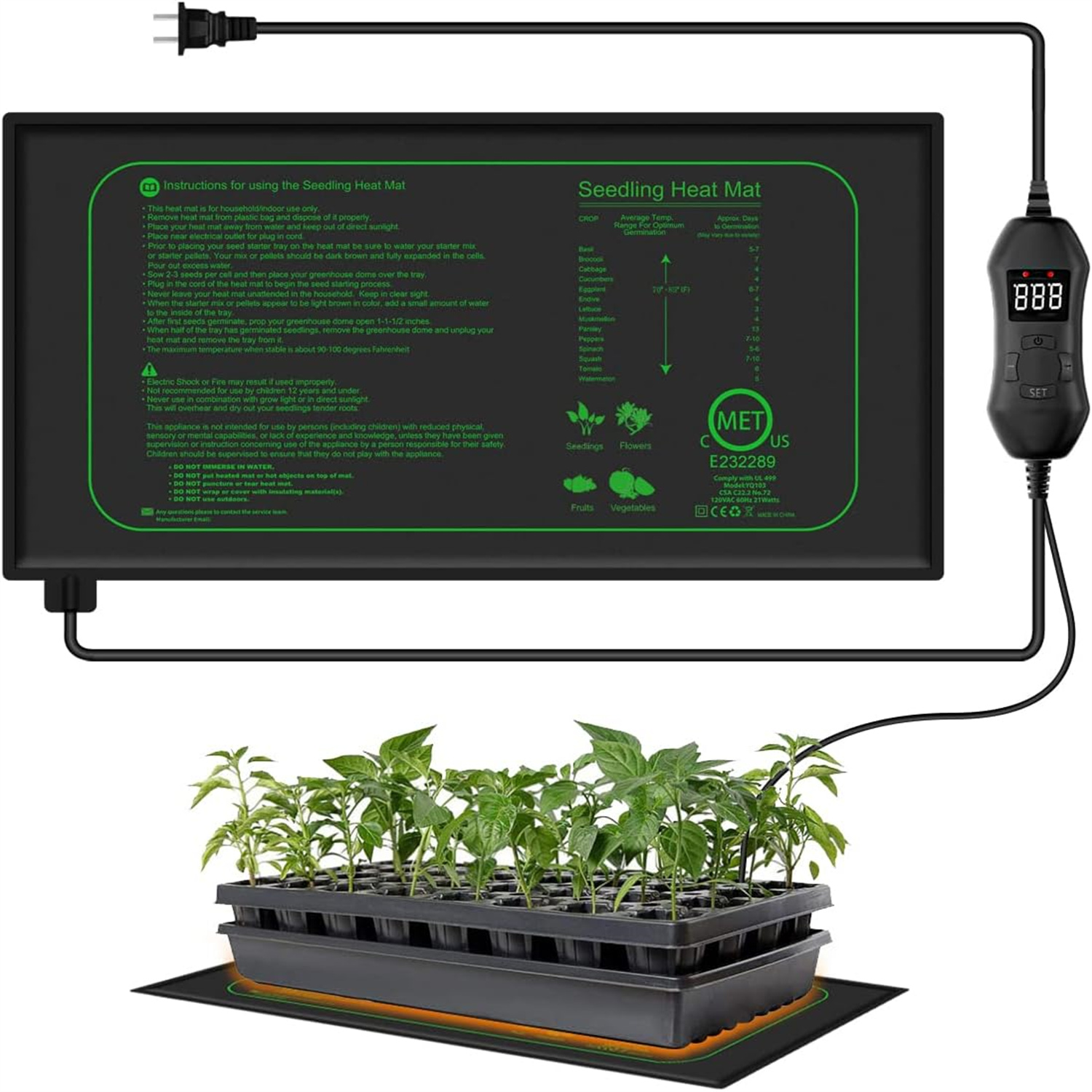 Alas Pemanas Bibit dengan Term - Seedling Heat Pad ulasan dan harga